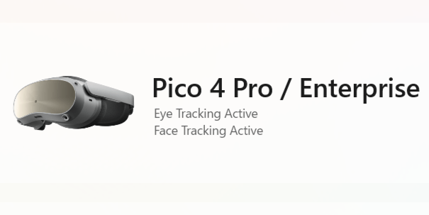 PICO4 Pro 512GB　VR フェイストラッキング　顔トラ PICO 4 Pro/Enterpriseのフェイストラッキングパラメータやその挙動